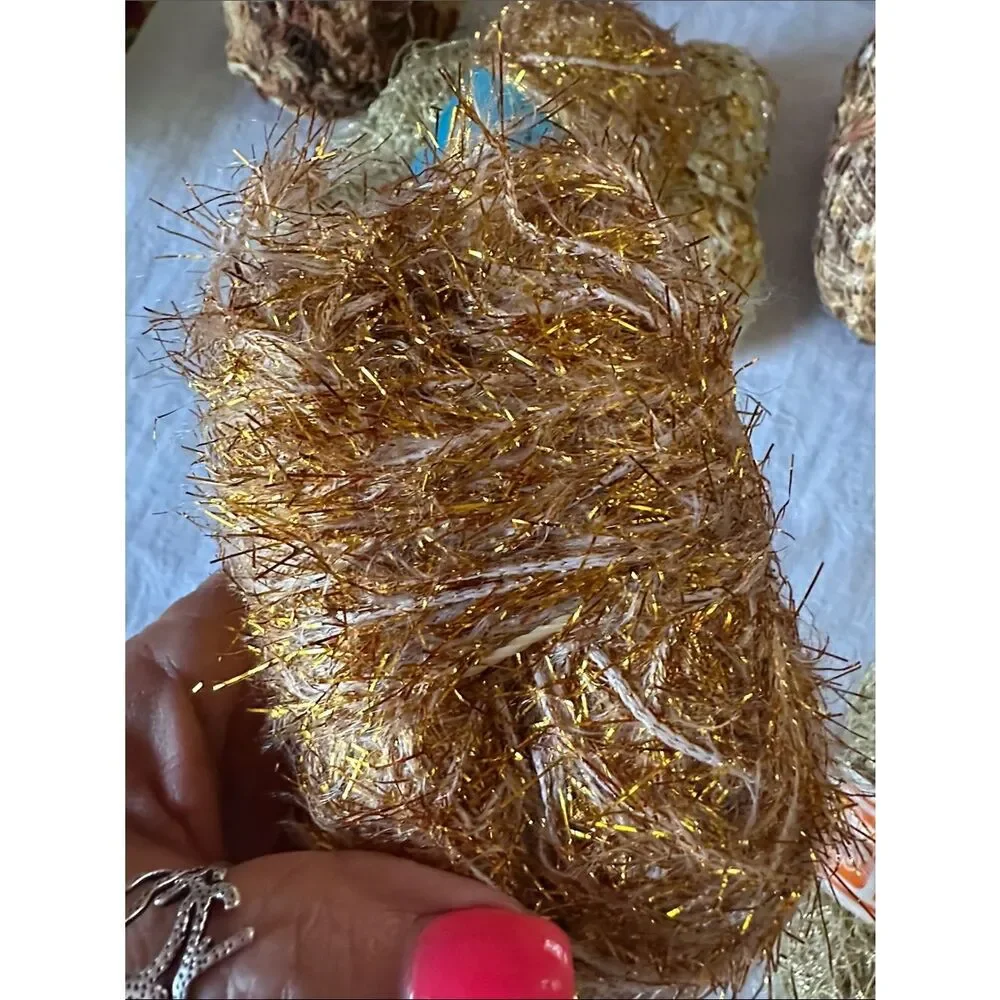 Yarn Bundle Gold Decorative Party Yarn Multipack